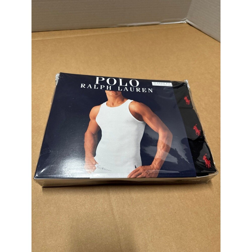 Ralph Lauren Polo tank tops for men 3 pack black large